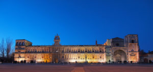 Parador De San Marcos During The Night In The City Of León