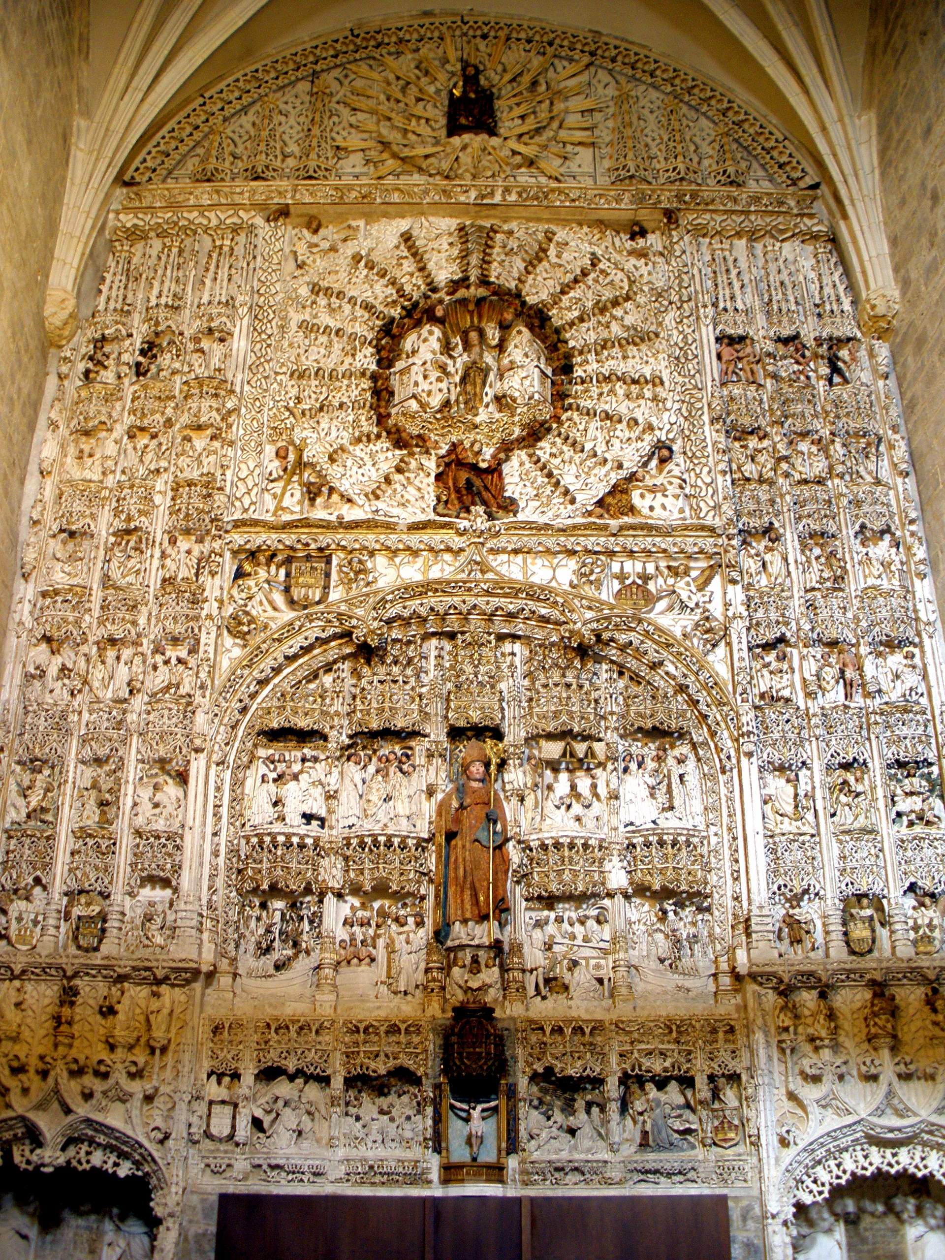 The Stone Altarpiece In The Church Of San Nicolás De Bari, Burgos