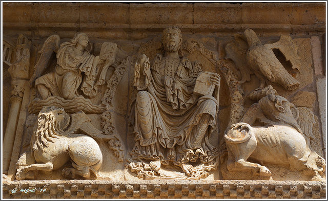Stage 7: From Burgos To Carrión De Los Condes 22 The Pantocrátor Frieze On The Church Of Santiago In Carrión De Los Condes