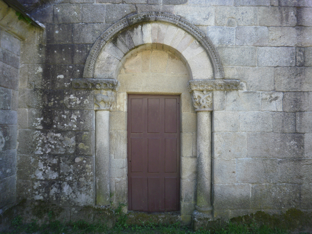The North Door Of The Church Of Santiago De Barbadelo With Its Romanesque Bestiary