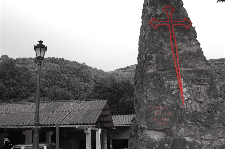 O Cebreiro → Sarria En Bici — 40–46 Km | Etapa 12 Camino Francés 6 El Monumento Al Peregrino En Triacastela — La Bifurcación De Las Rutas De San Xil Y Samos