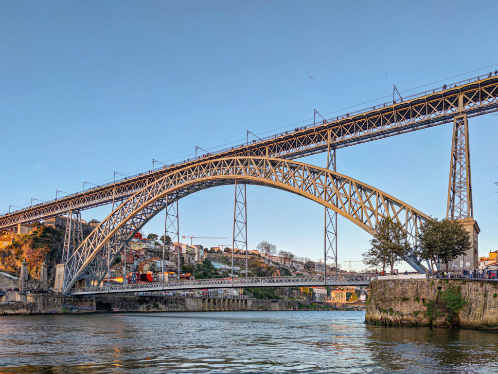 Porto Bridge From Low Angle | Camino De Santiago Bike Rental &Amp; E-Bike Hire -Spain/Portugal