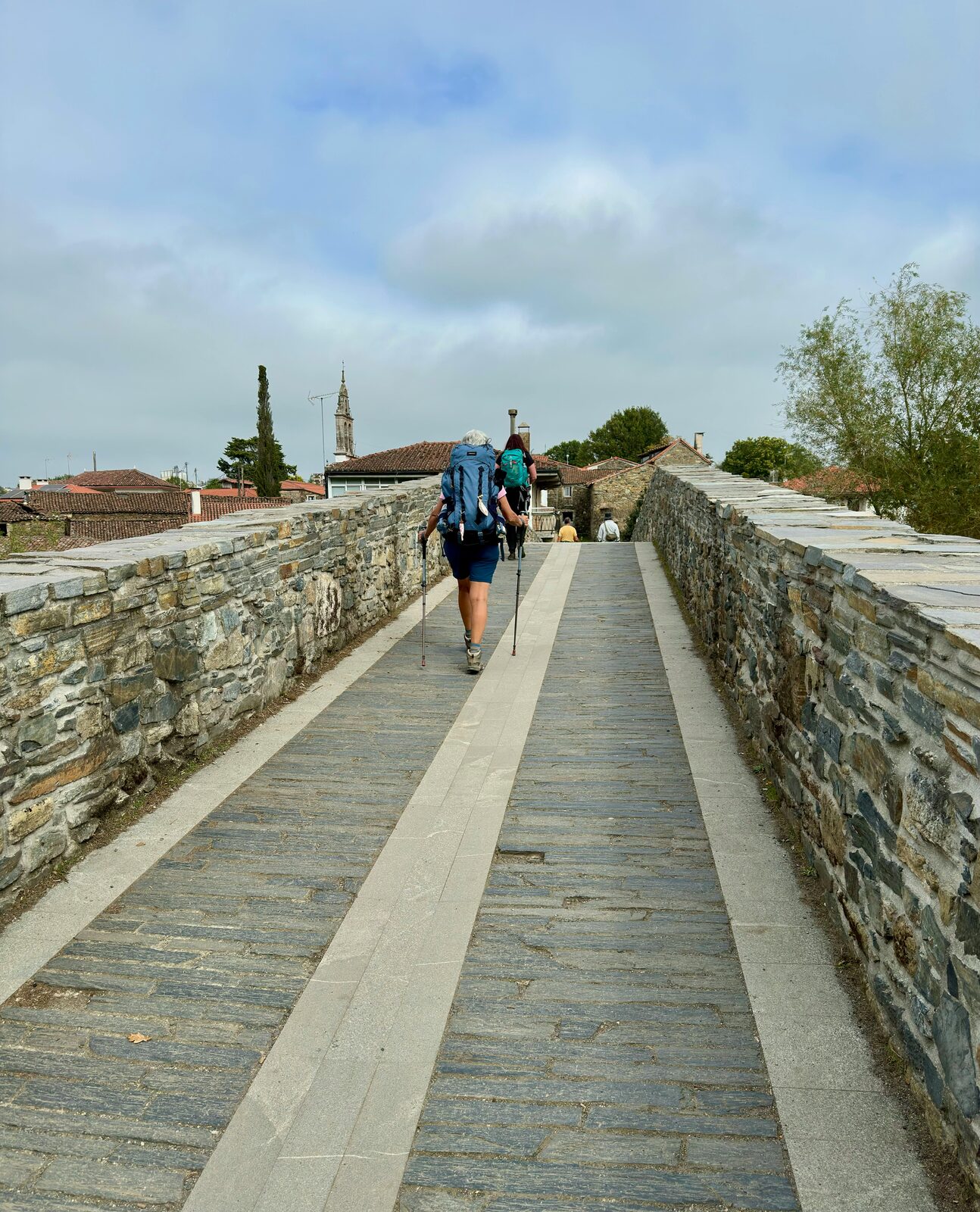 Medieval Bridge On The Camino Primitivo On The Way To Santiago
