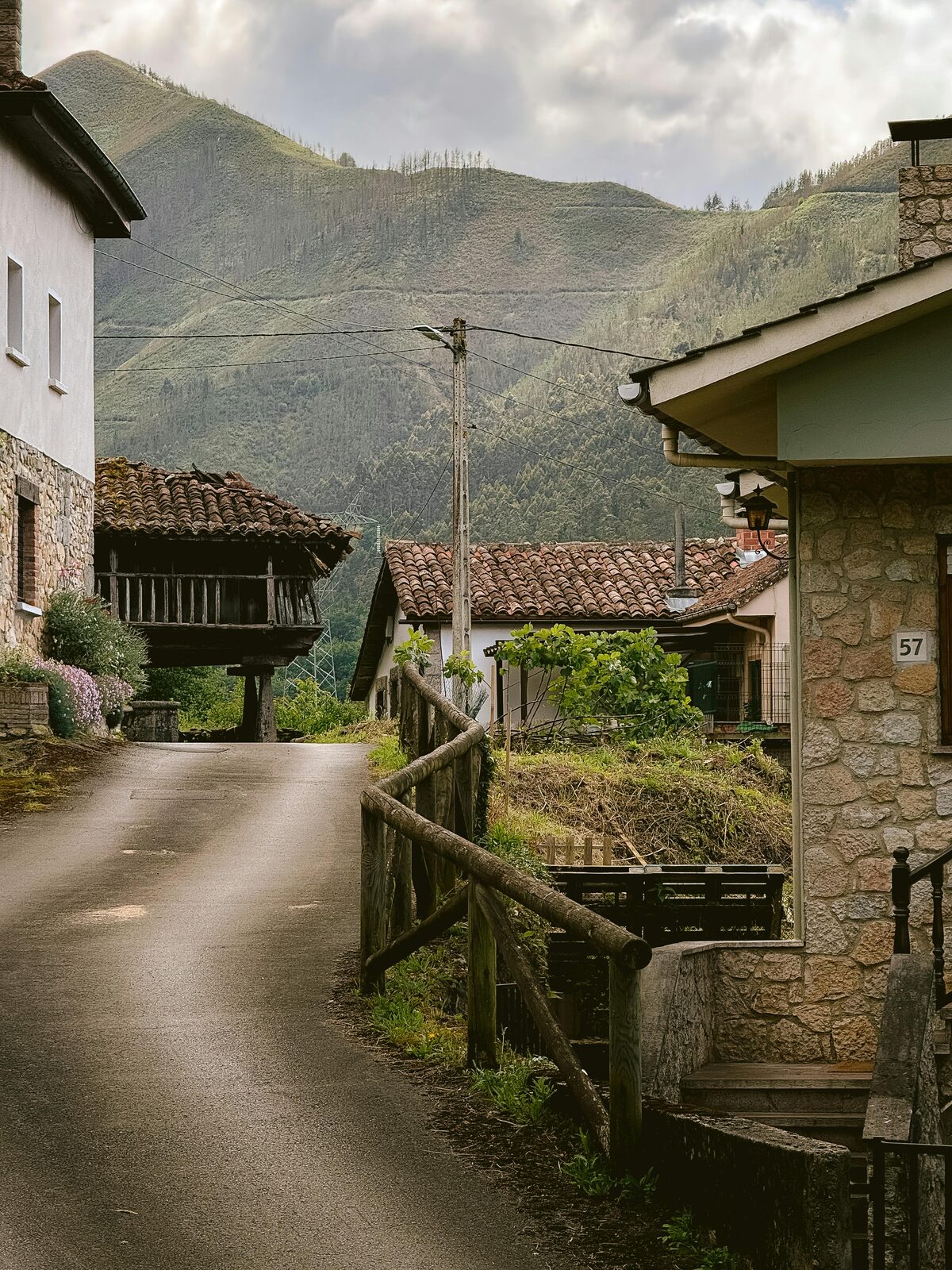 Village With Hórreo In Tineo, Cycling The Camino Primitivo Through Asturias