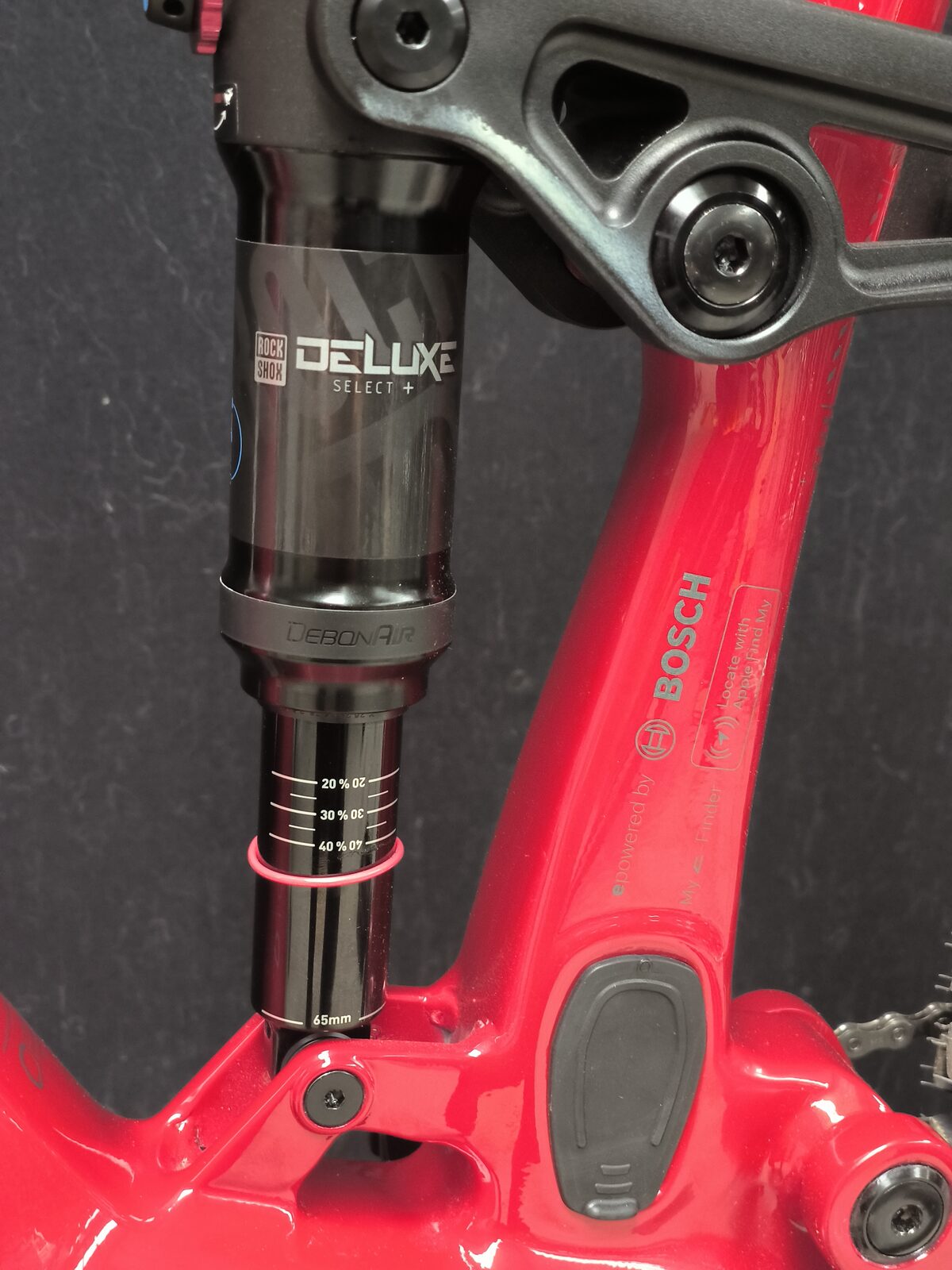 Rockshox Deluxe Select+ Debonair Rear Shock On The Corratec E-Power Rs160