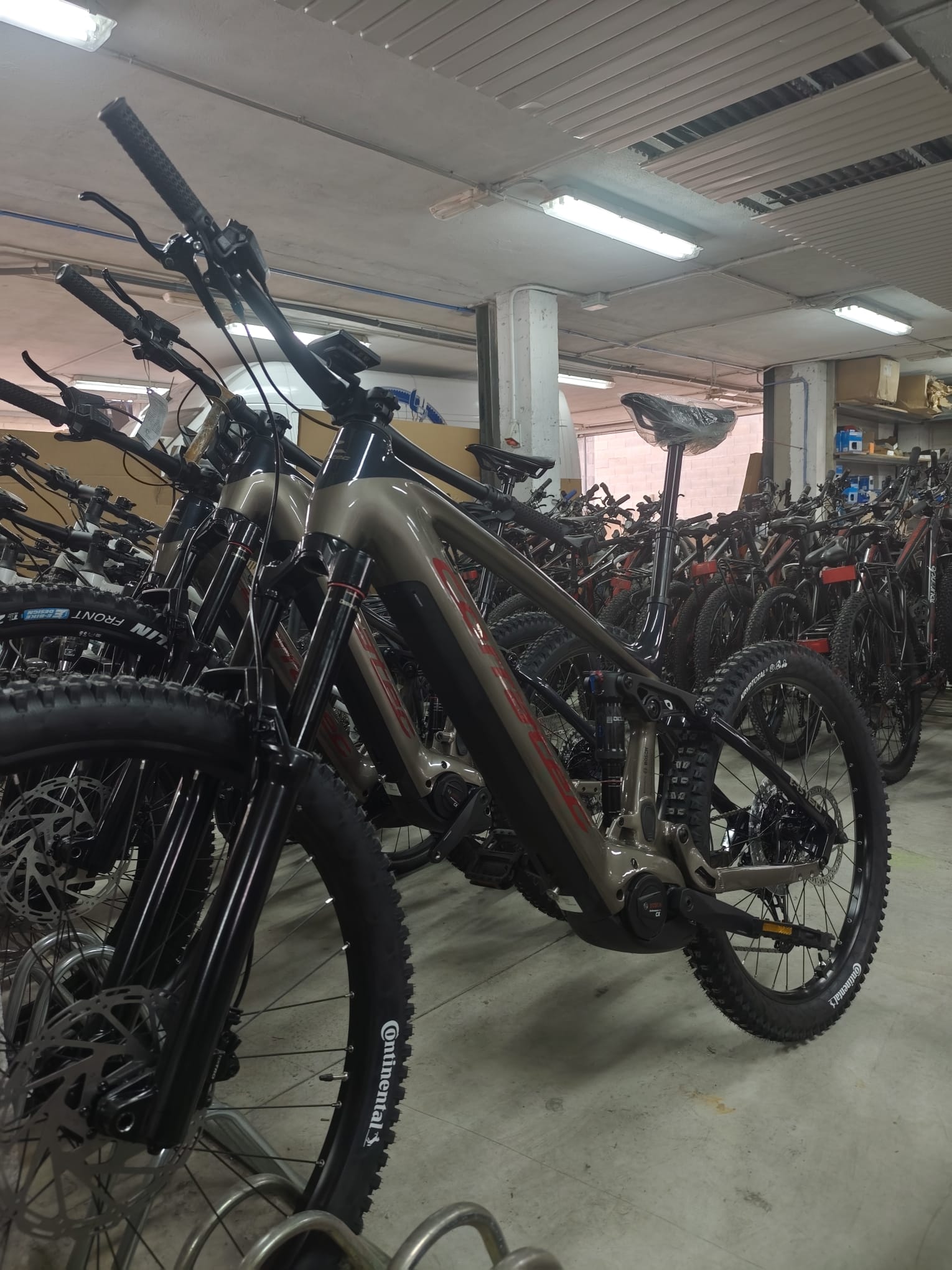 Full-Suspension E-Mountain Bike From The Tournride Rental Fleet
